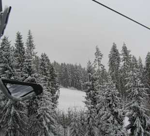 Wyciąg Kotelnica III - widok na czerwoną trasę