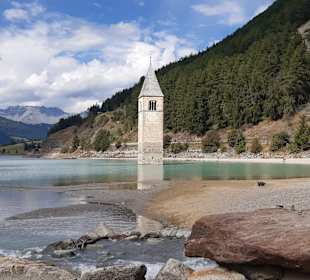 Kirchturm im Reschensee