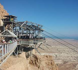 Bergstation der Seilbahn Masada