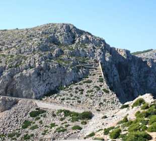 Serpentinen auf dem Weg zum Cap 