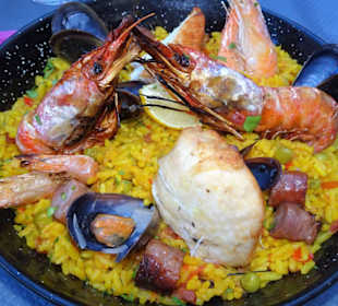 Paella im Restaurant Le Petrin de Yan