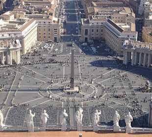 Blick von der Kuppel Petersdom