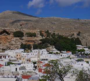 Blick auf Lindos