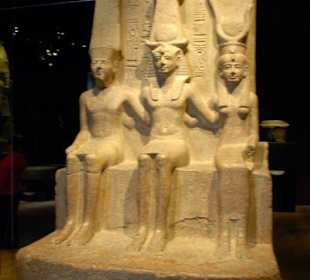 King Ramses II with his buddies Amun & Mut