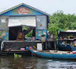 Am Ufer des Tonle Sap kurz vor Siem Reap