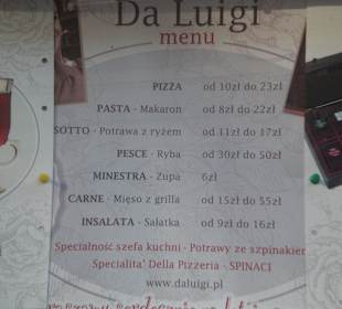 Am Fenster für alle sichtbar : Menü