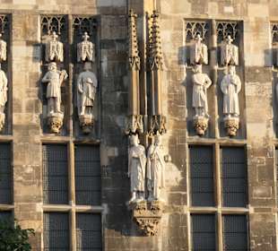 Blick zum Rathaus von Aachen