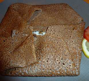 Galette mit Meeresfrüchten