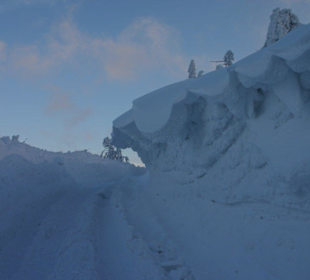 Auf dem Weg nach unten aufgenommen