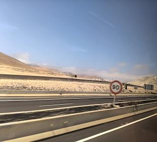 Fahrt über die Insel 