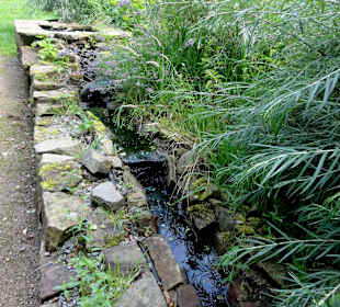 Wasserlauf im Sinnesgarten
