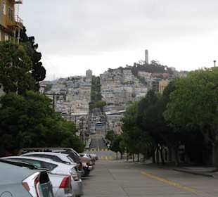 Straße gegenüber der Lombard Street