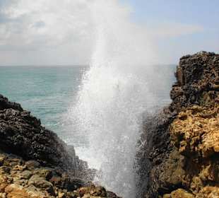 Eine gigantische Wasserfontaine