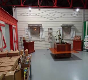 Verkaufsraum des Museums La Saga du Rhum
