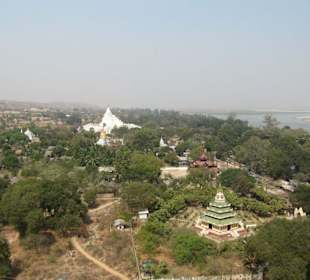 Blick von der Mingun Pagode