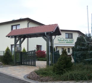 Eingang Panorama Hotel Am Frankenstein