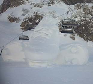 Was manche aus Schnee zaubern