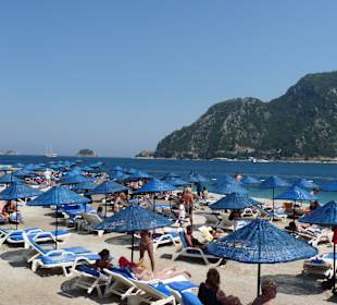 Plaża w Icmeler, publiczna na ktorą dowozi hotel