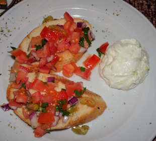 Gruß aus der Küche im Restaurant Sparta