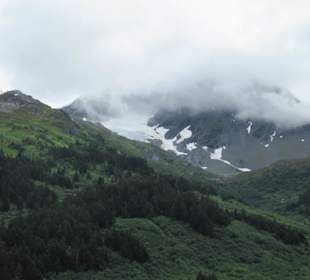 Auf dem Weg zu den Gletschern