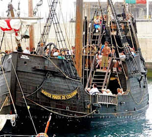 Die Santa Maria de Colombo im Hafen von Funchal,