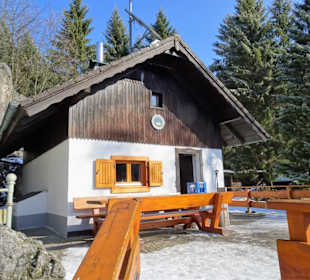 Die Schutzhütte am Kemitzenstein