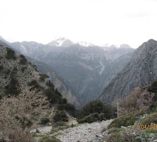 Die Gebirge von Samaria Schlucht