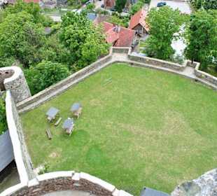 Widok z wieży zamku na Podgrodzie.