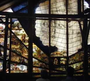 Glasbild mit Sage aus dem Bayrischen Wald