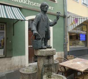 Der Gurken-Alex-Brunnen (Coburg, Herrengasse)