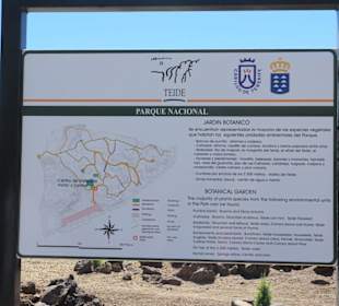 Hinweistafel Botanischergarten