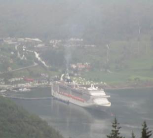 Panoramablick im Geirangerfjord