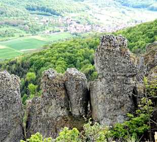 Die Zwillingsfelsen Walberla