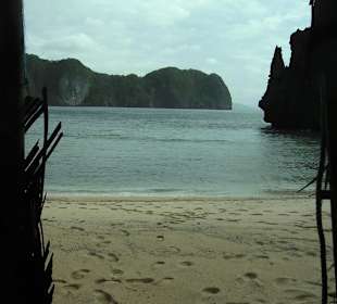 Small Laggon ist nahe diesem Strand