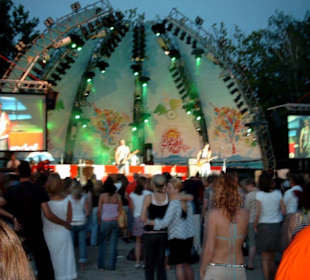 Live-Band am Strand von Siofok