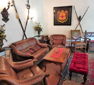 Im Empfangszimmer der Burg Rabenstein