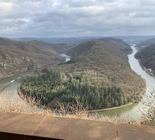 Aussichtspunkt Cloef (Blick zur Saarschleife)