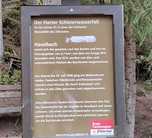 Harter Schleierwasserfall