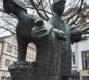 Das Marktbrünnle am Marktplatz von Schweinfurt