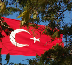 Turecka flaga na zamku