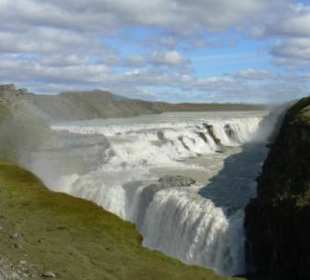 Największy islandzki wodospad Gullfoss
