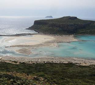 Balos von oben. Fantastische Sicht