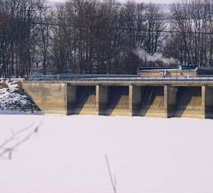 Der Stausee im Winter ein Traum