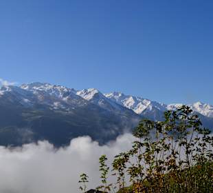Superblick aufs Gebirge auf dem Weg nach Matrei 