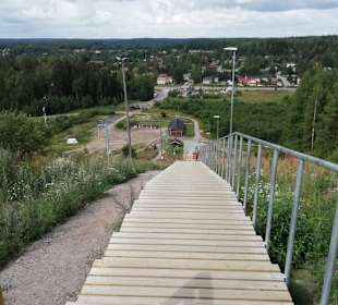 Blick die Treppe hinunter
