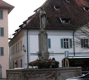Monument on the market square of Überlingen