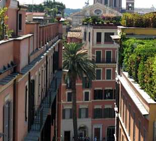 Blick auf Rom beim Austieg zum Pincio