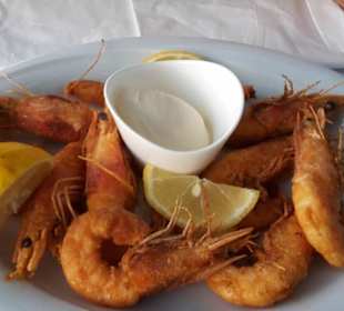 Scampi fritiert