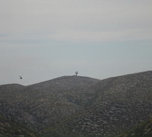 Detalle de radar en la montaña