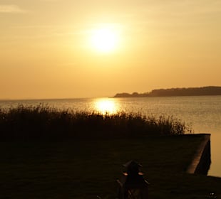 Sonnenuntergang Cafe Knatter, Ueckritz